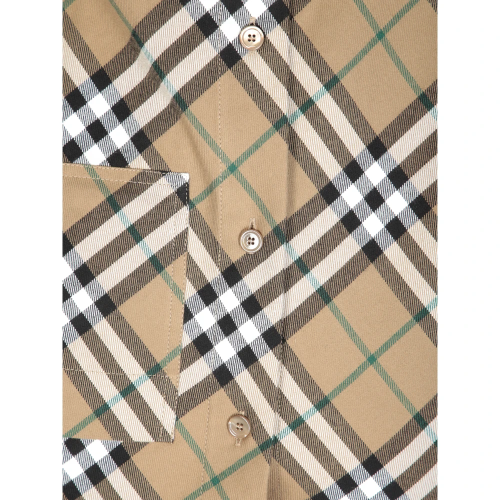 Burberry Bruine Overhemden Upgrade Stijlvol Klassiek Uiterlijk Brown Heren