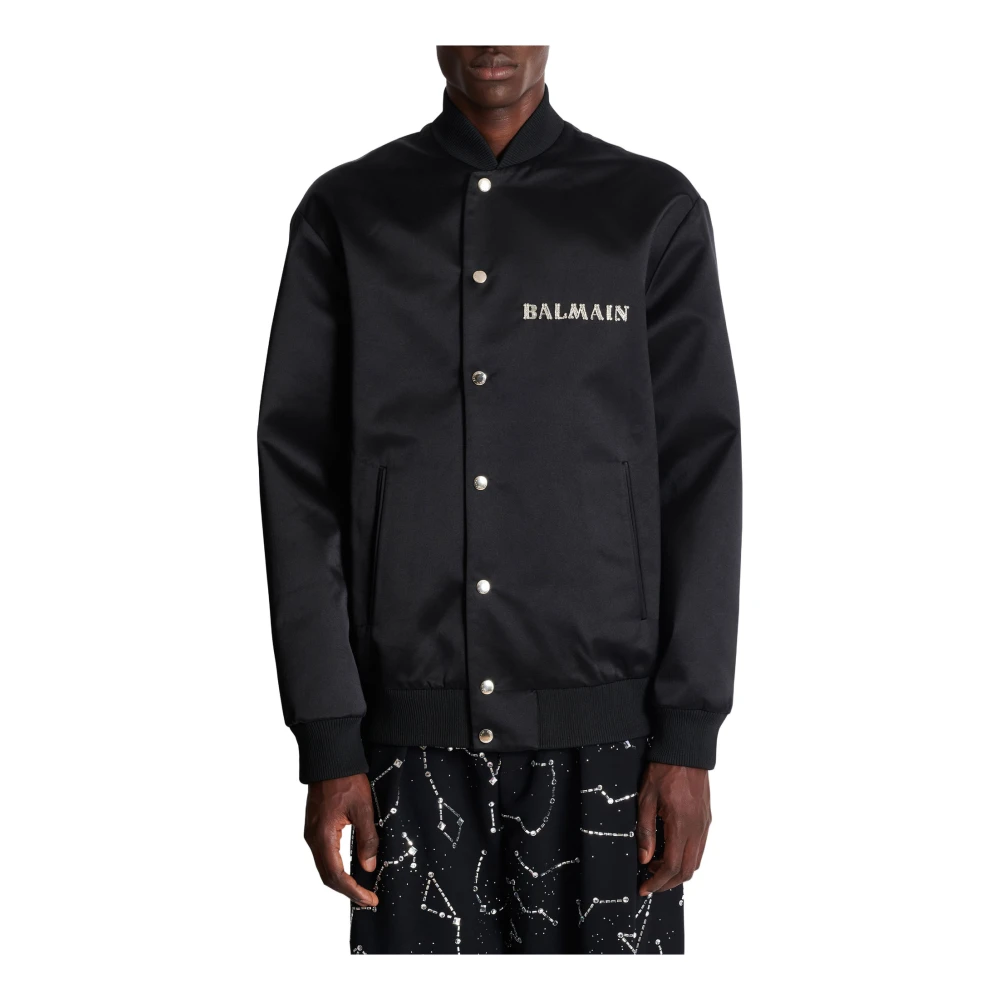 Balmain Bomber Jackets Black Heren