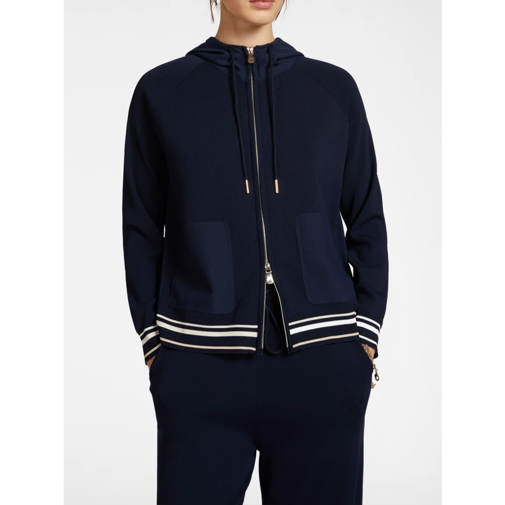 Elena Mirò Stijlvolle Maglia Top Blue Dames