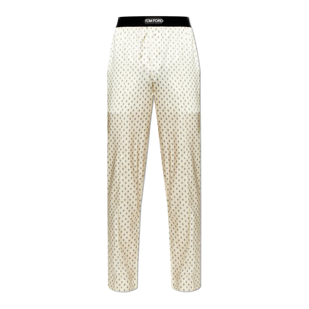 Tom Ford Uomo Beige - Silk Pajama Bottoms - Nightwear & Lounge - L