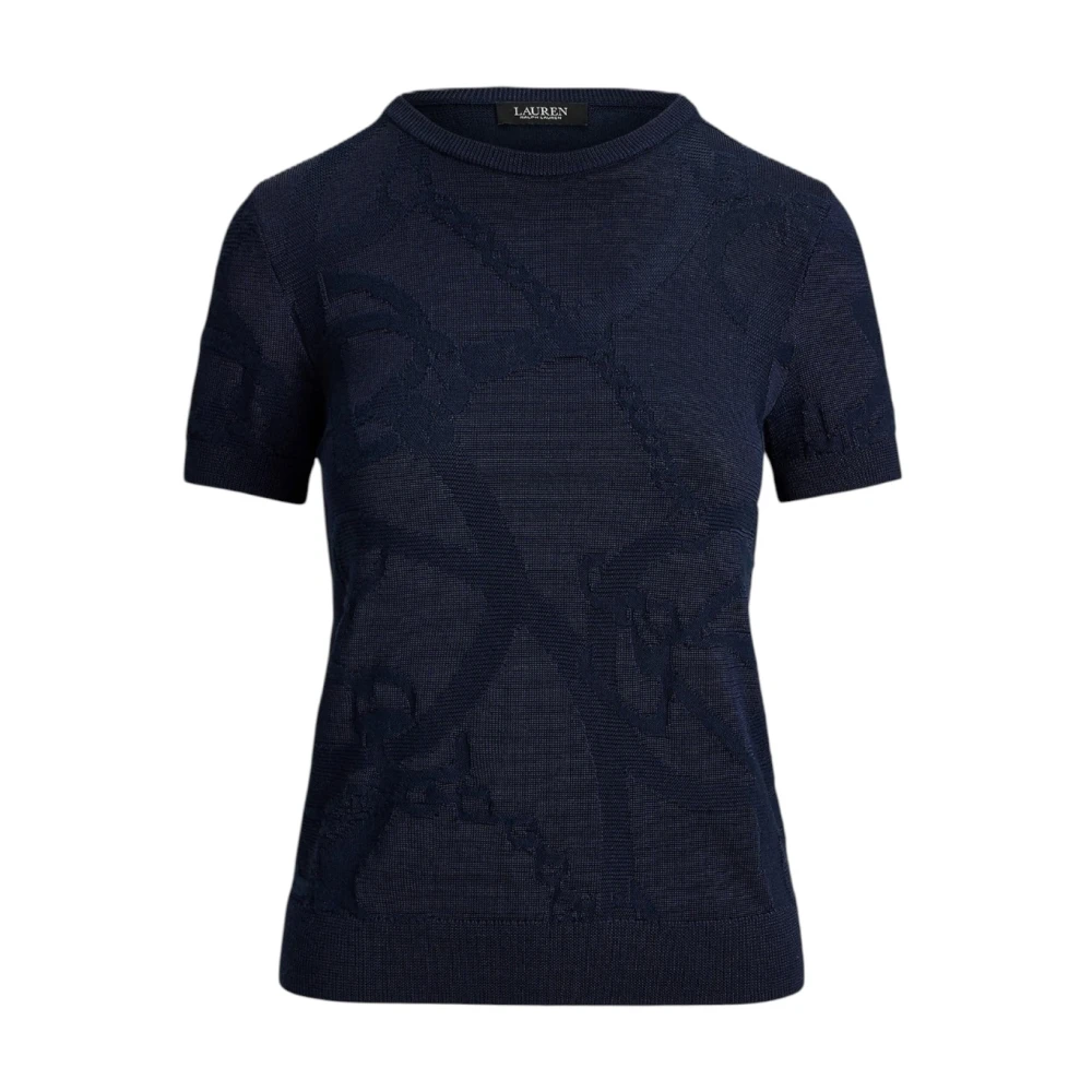 Ralph Lauren Women's Blue Round-Neck Knitwear, S, Round-Neck Knitwear