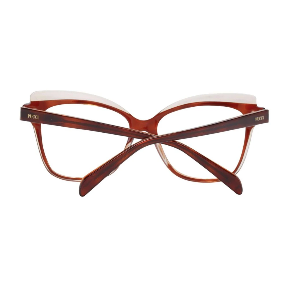 EMILIO PUCCI Optische monturen met vlinderstijl Brown Dames