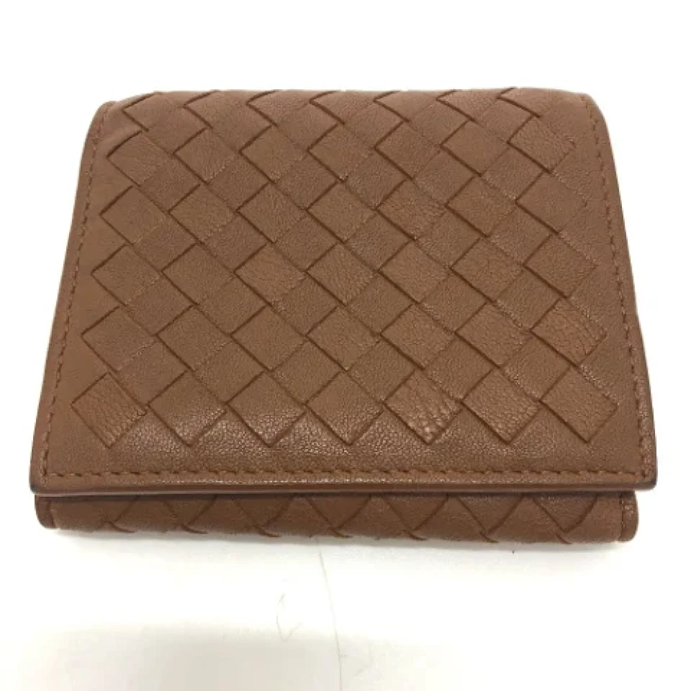 Bottega Veneta Vintage Pre-owned Leather wallets Brown Dames