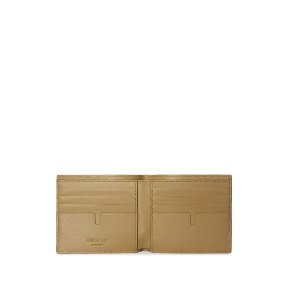 Burberry Ruitpatroon Lamswollen Portemonnee Beige Heren