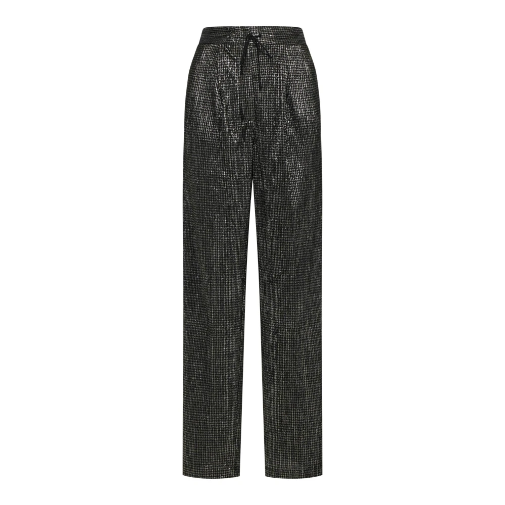 Forte Zwarte Broek Elegante Stijl Black Dames
