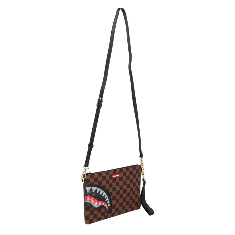 Sprayground Lenticular Chomp Cross Rugzak Brown Heren