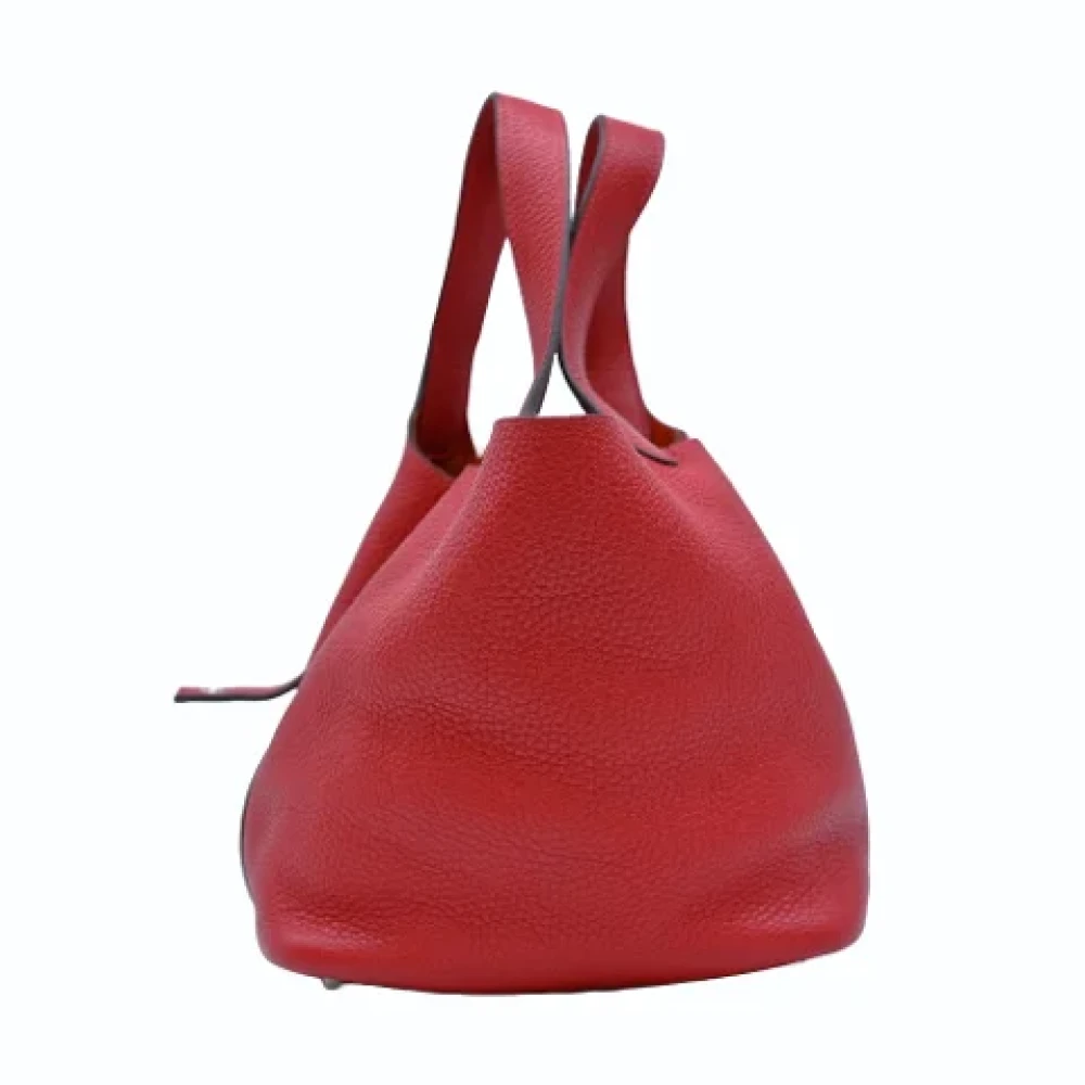 Hermès Vintage Pre-owned Fabric handbags Red Dames