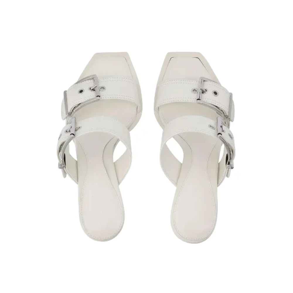 Alexander McQueen Pre-owned Leather sandals White Dames