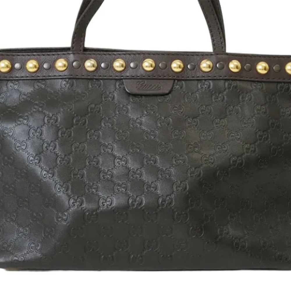 Gucci Vintage Pre-owned Leather gucci-bags Brown Dames