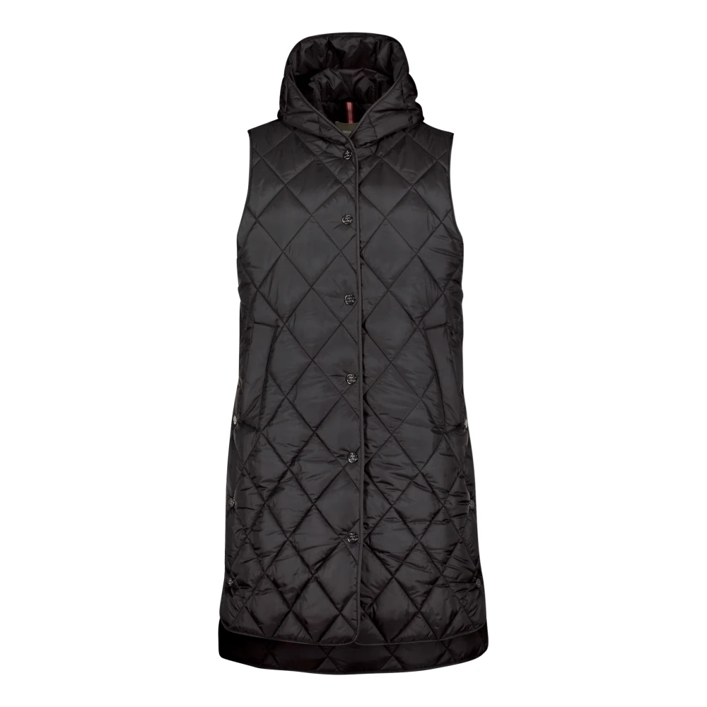 Hætte Lang Puffer Vest