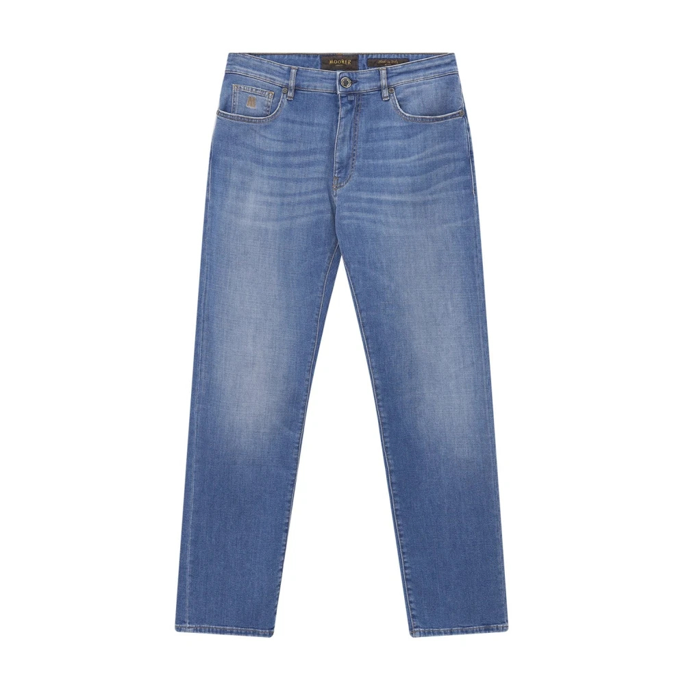 Moorer Herr Blå Jeans W36, Denim, Raka Jeans