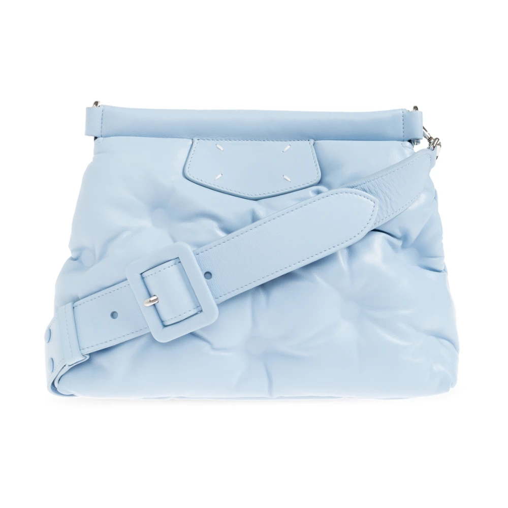 Maison Margiela Unisex Blu - Glam Slam Classique Small Shoulder Bag - Bags - One Size