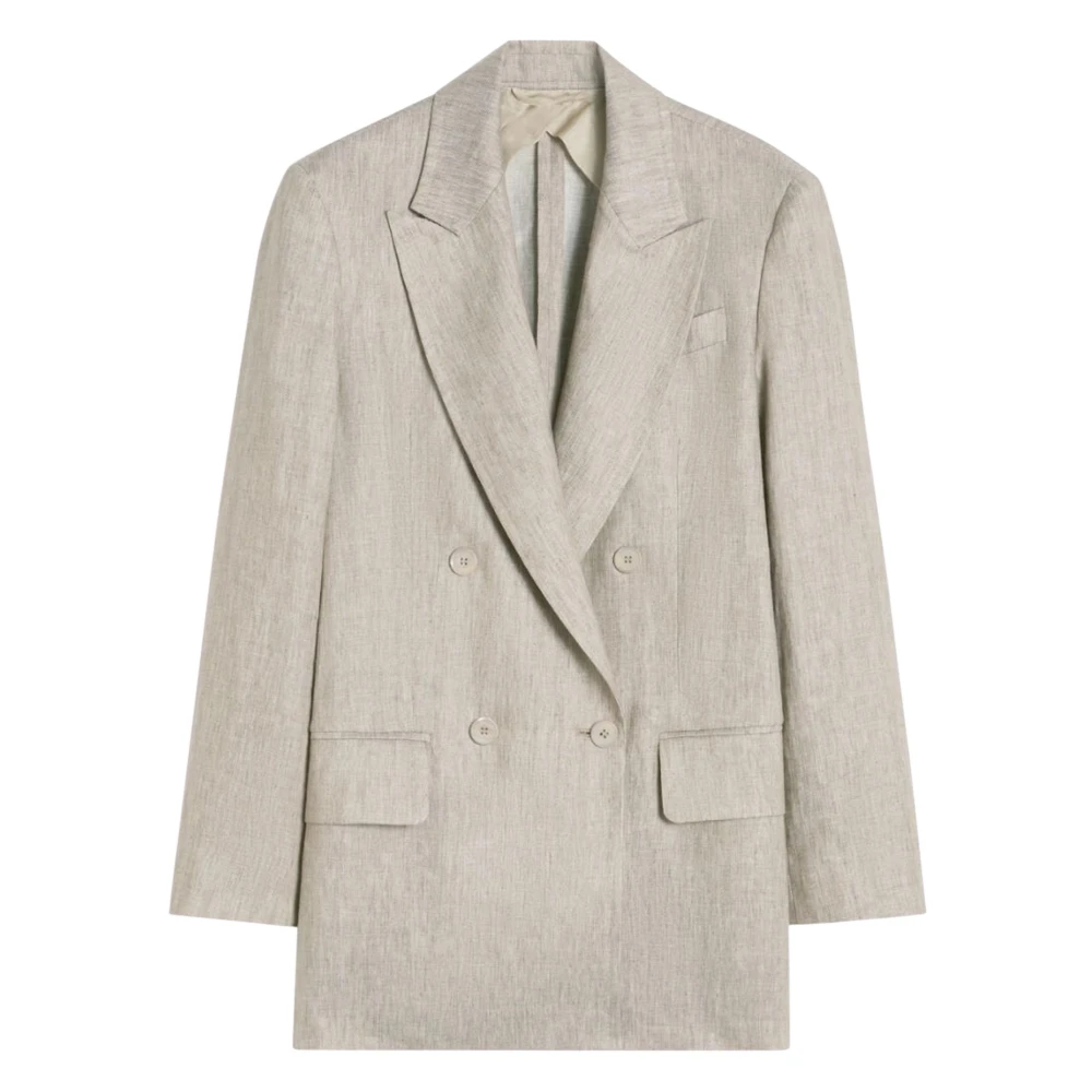 Max Mara , Blazers, Female, Gray, S, Giacca