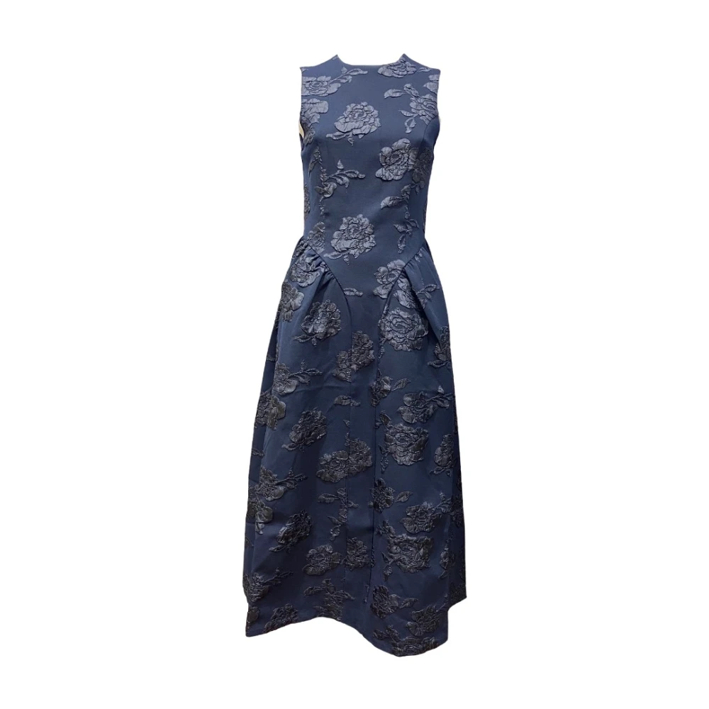 Rotate Birger Christensen Women's Blue Jacquard Midi Dress - Midi Dresses - S - Dresses
