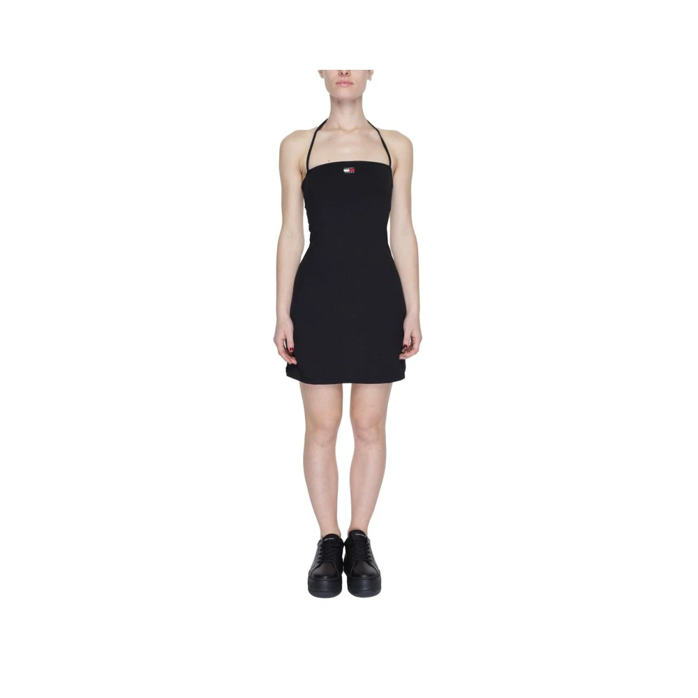 Tommy Jeans Lente Zomer Dames Korte Jurk Black Dames