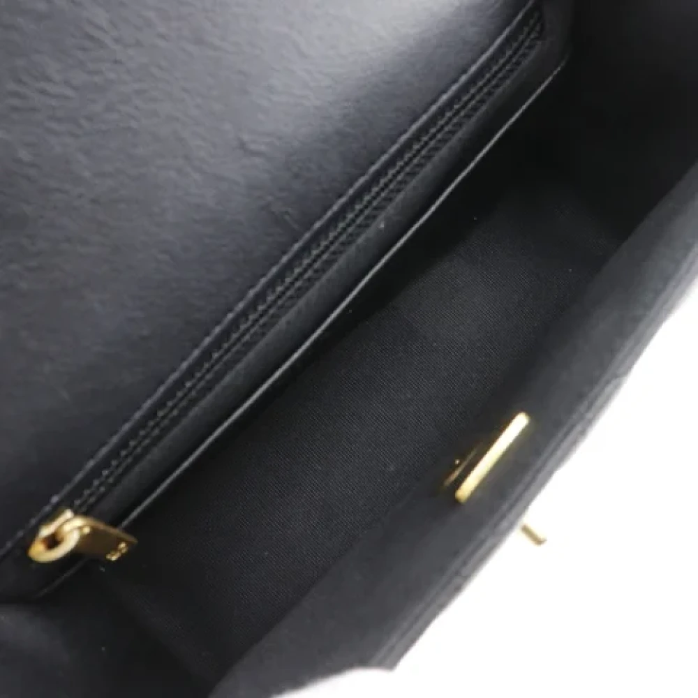 Chanel Vintage Pre-owned Leather shoulder-bags Black Dames