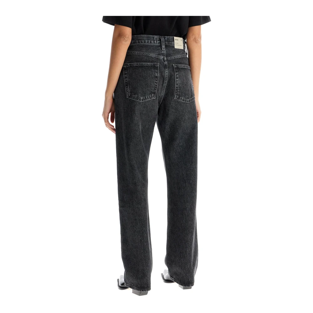 Agolde Regeneratieve Katoen Denim Kelly Jeans Black Dames