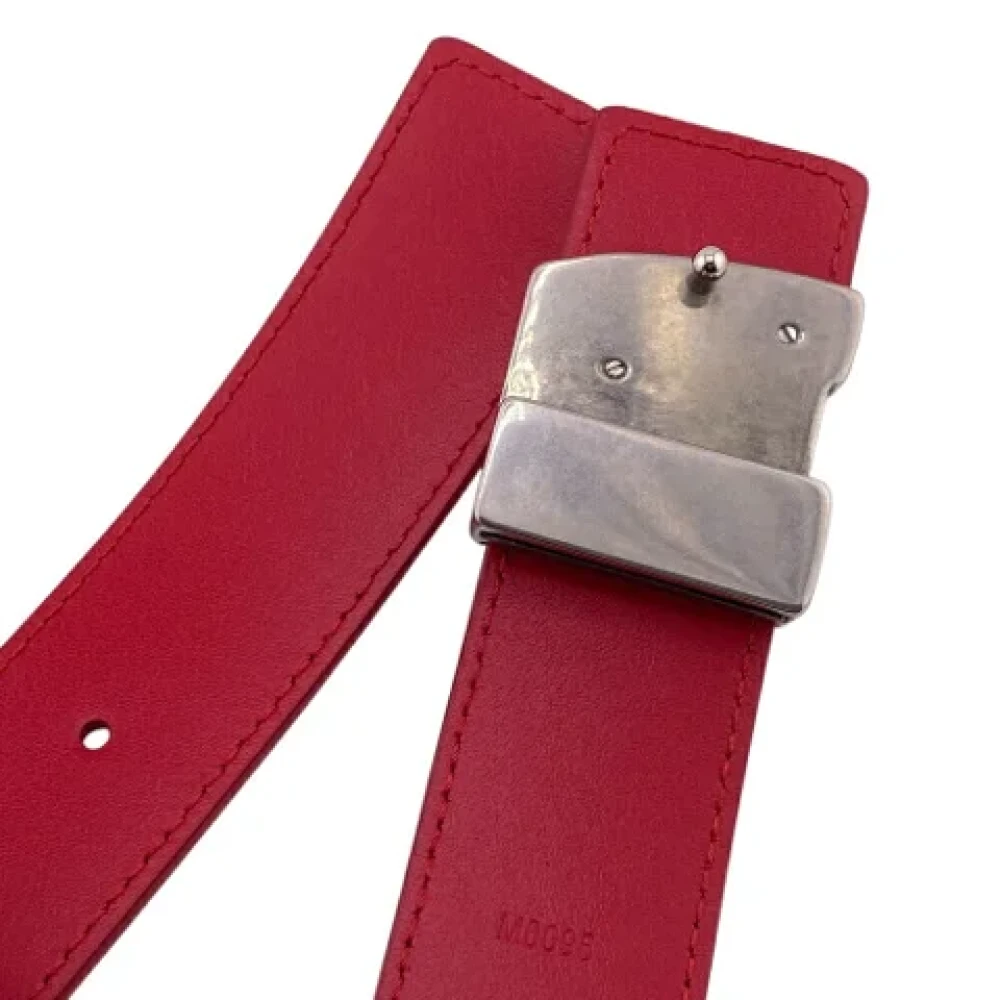 Louis Vuitton Vintage Pre-owned Leather belts Red Unisex