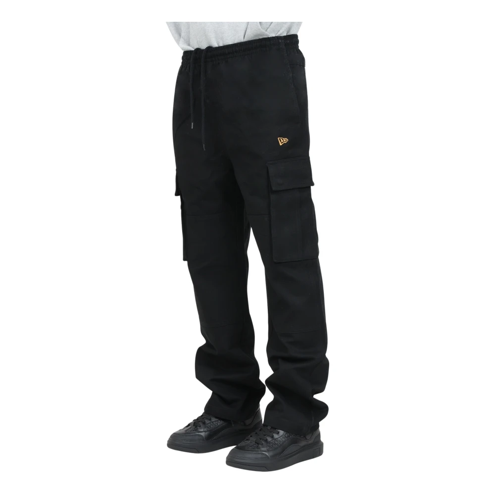 New era Cargo Casual Zwarte Broek Black Heren