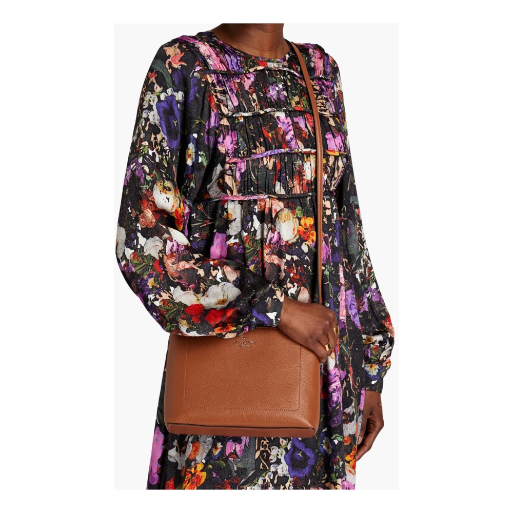 Kate Spade Pebbled Leren Crossbody Tas Warm Ginger Brown Dames
