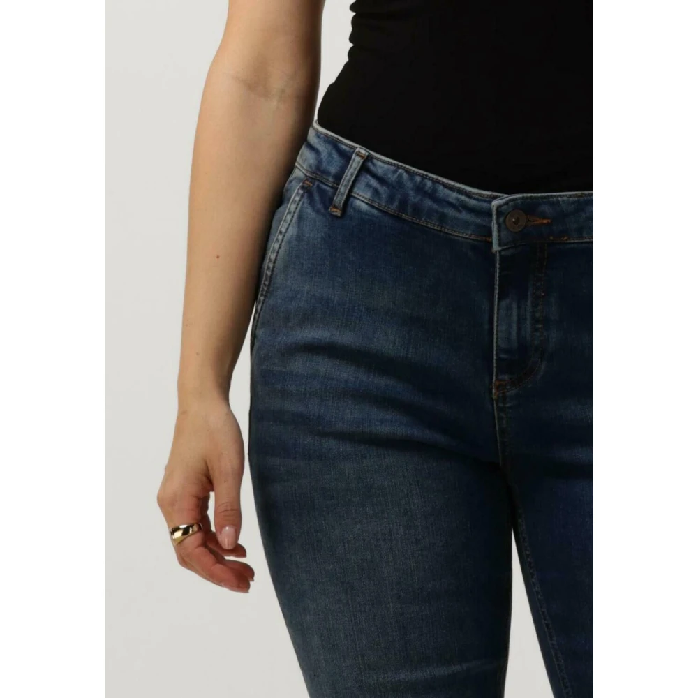 By-Bar Flared Blauwe Broek Leila Blue Dames