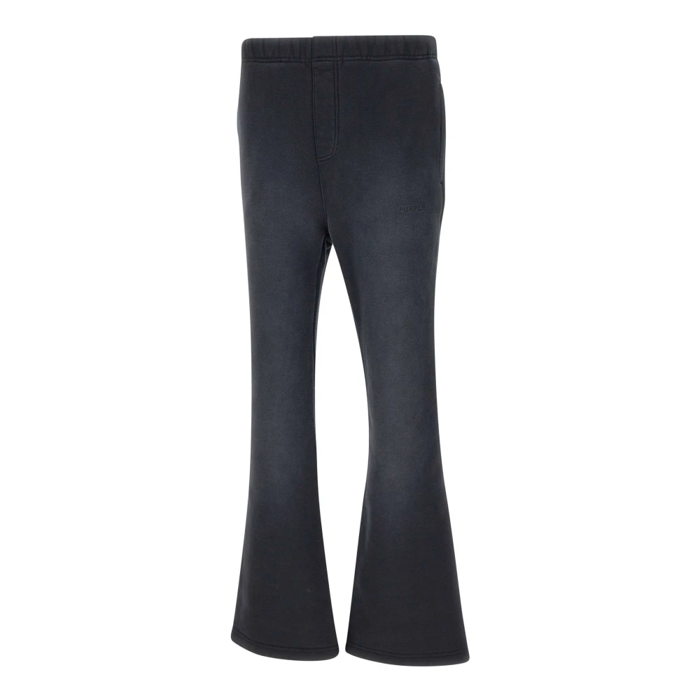 Purple Brand Navy Blue Katoenen Jogger Broek Black Dames
