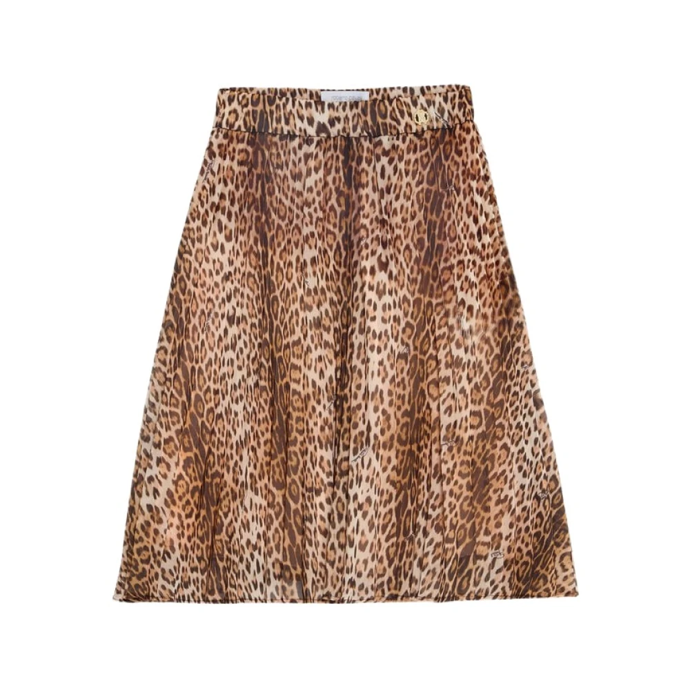 Roberto Cavalli Girls Brown Kids Skirts, 6 Y, Wild Allure Skirt