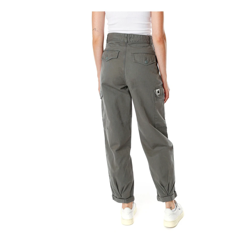 Carhartt WIP Straight Trousers Green Dames