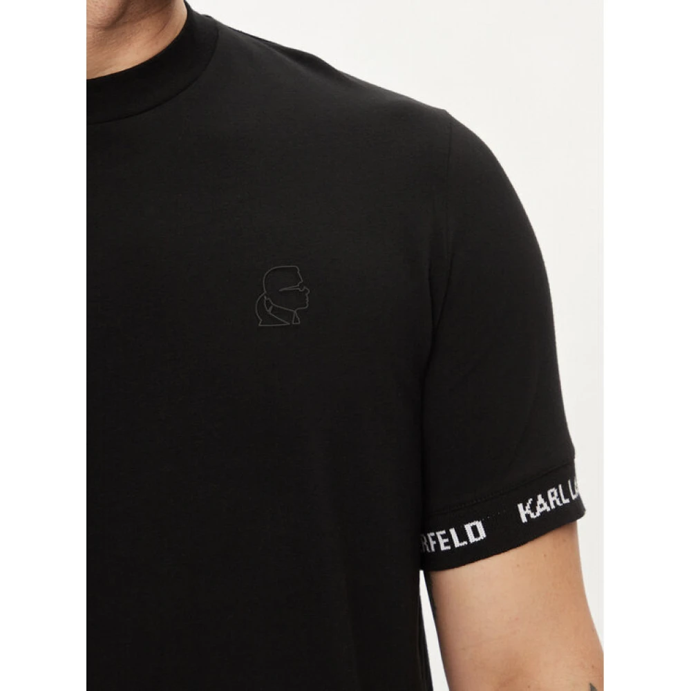 Karl Lagerfeld Zwart T-shirt Regular Fit Black Heren