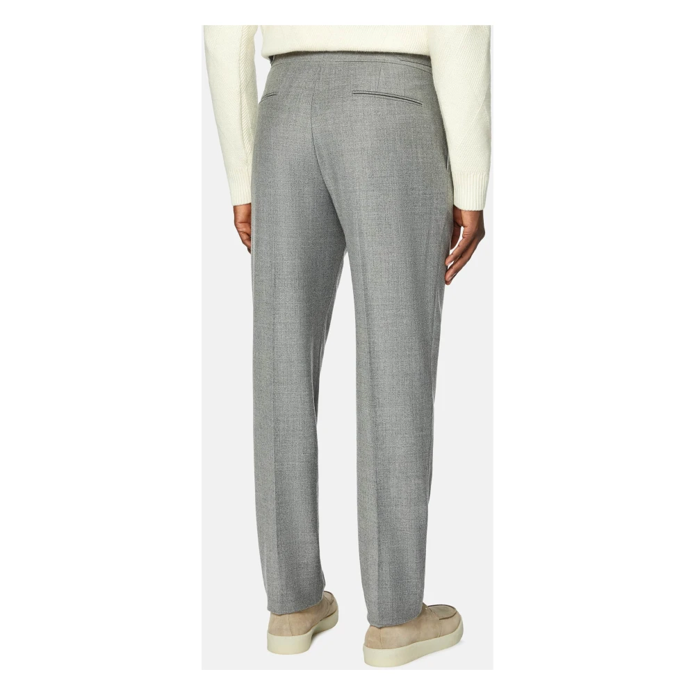 Boggi Milano Broek van stretch flanel Gray Heren