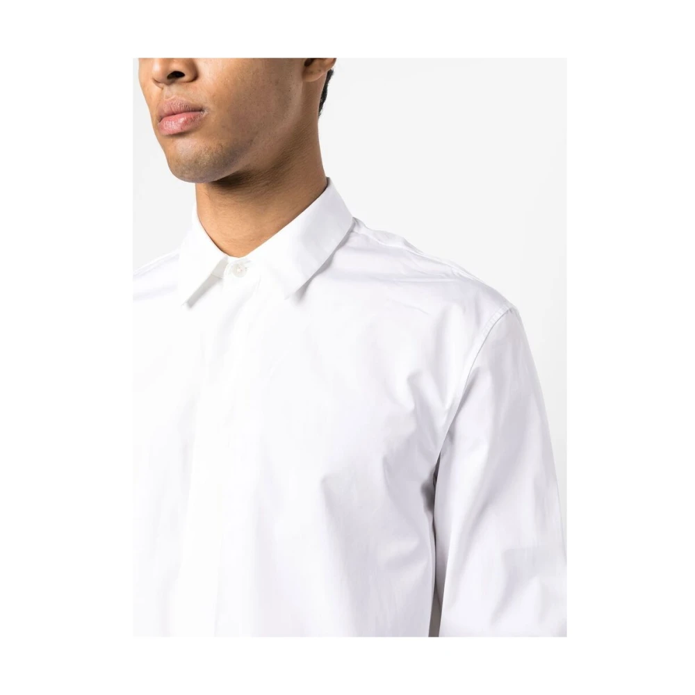 Jil Sander Klassieke Witte Poplin Overhemd White Heren