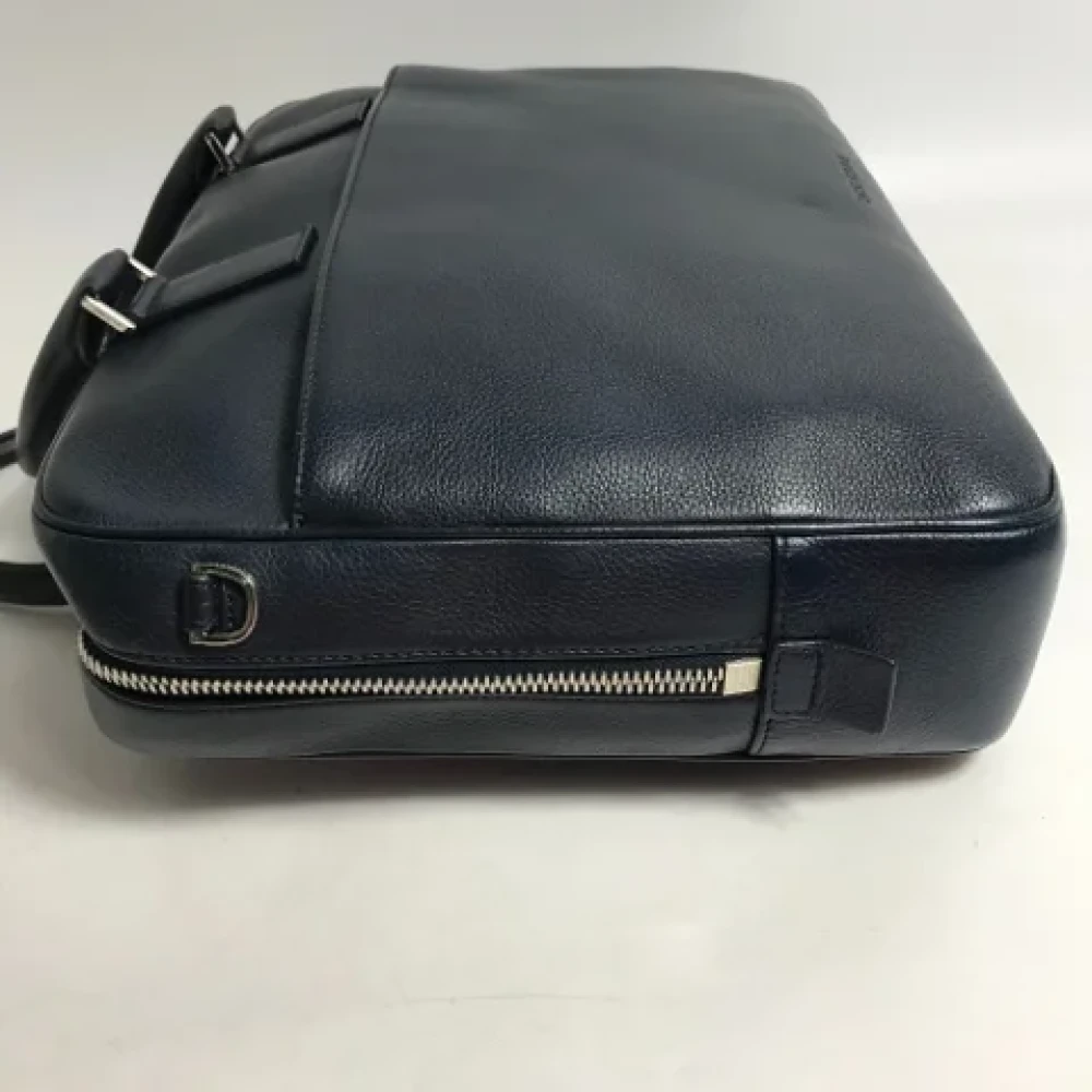 Dior Vintage Pre-owned Leather dior-bags Blue Heren