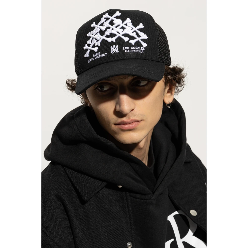 Amiri Baseballpet Black Heren