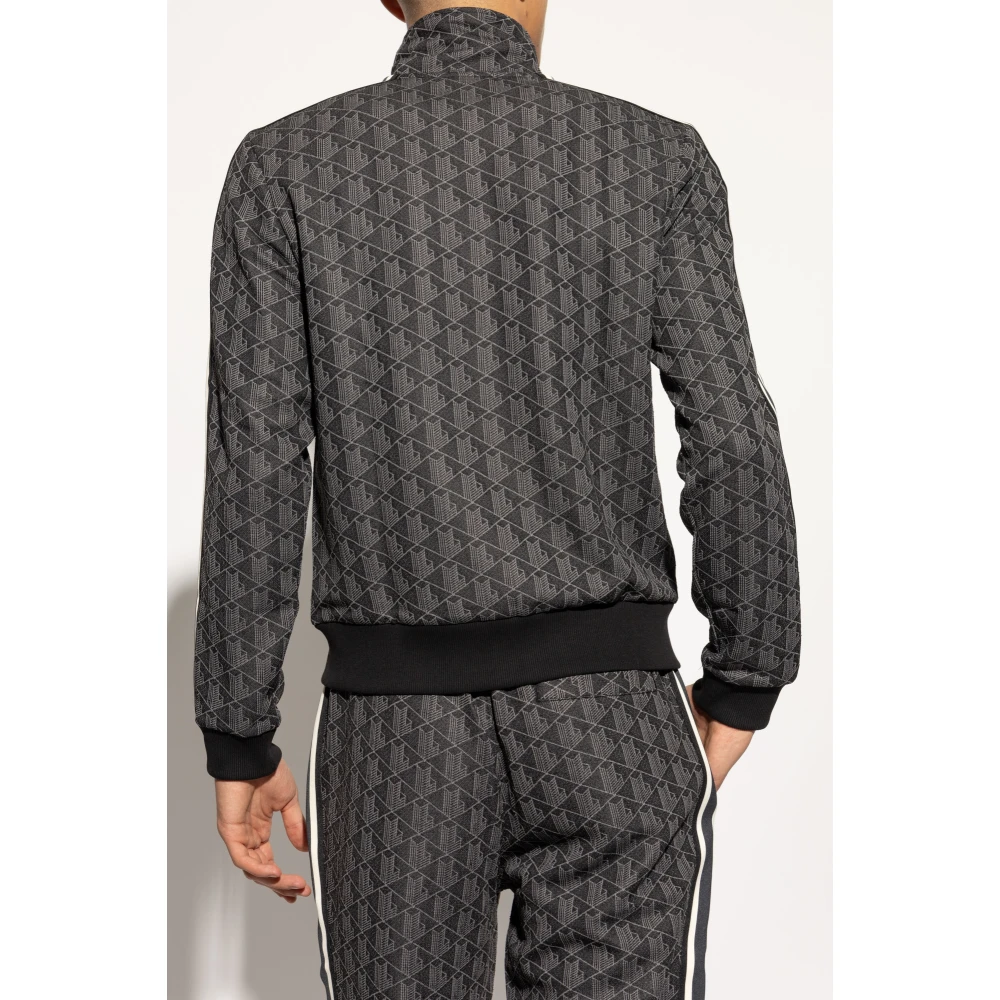Lacoste Monogram sweatshirt Black Heren