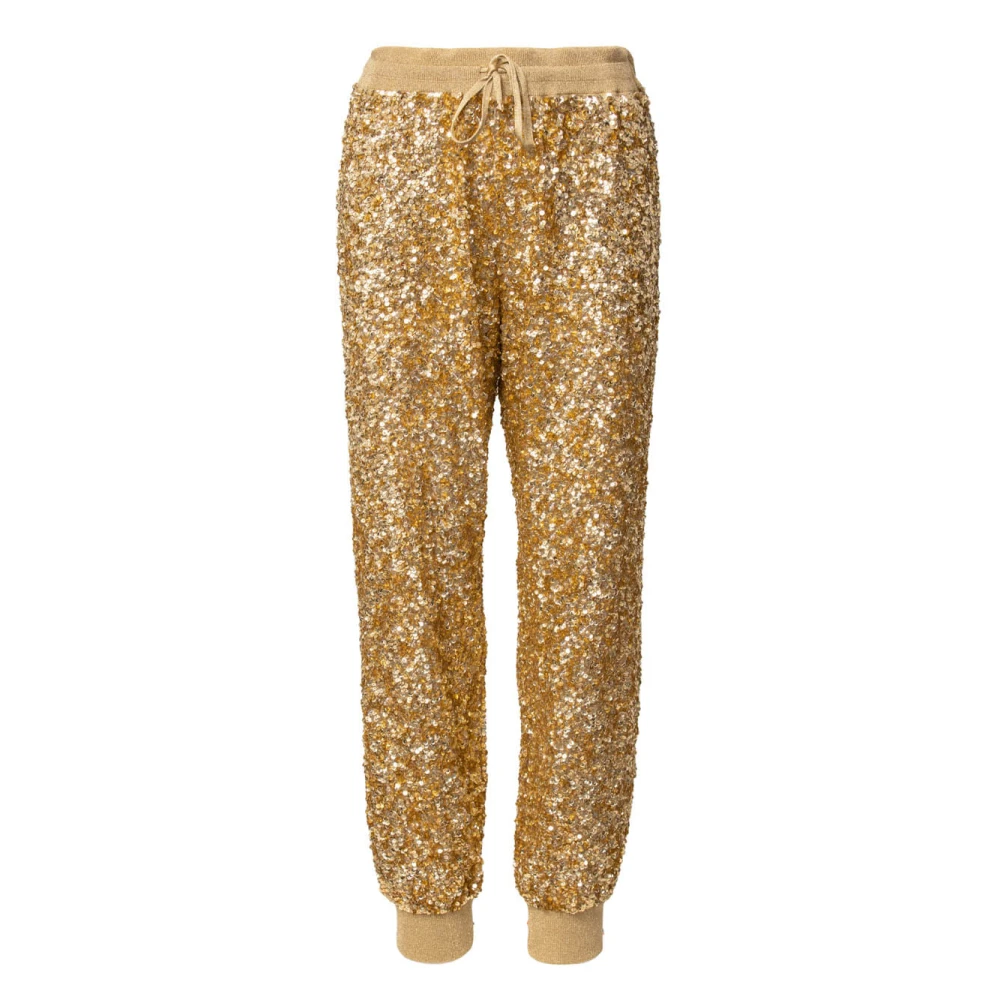 Valentino Garavani Yellow Sweatpants, Female, Xl, Stylish Trousers For Modern Fashionistas
