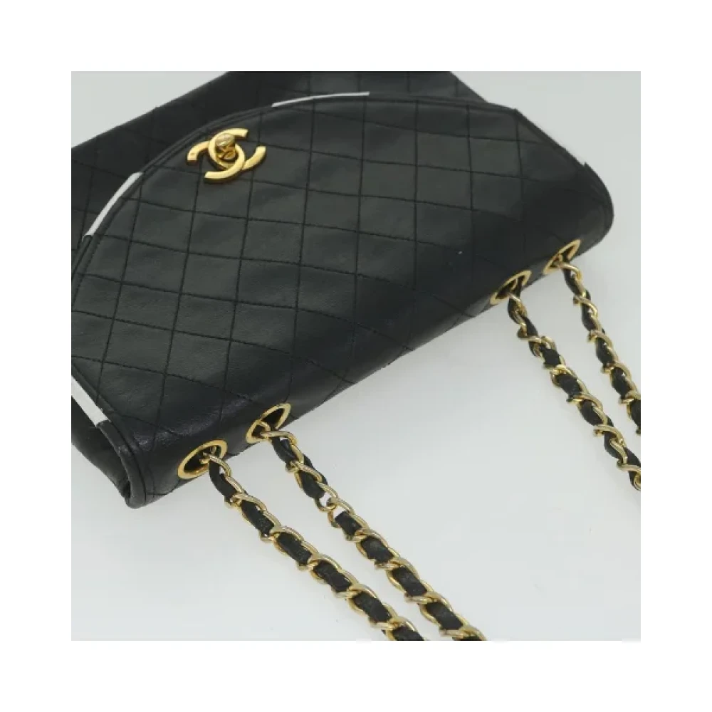 Chanel Vintage Pre-owned Leather shoulder-bags Black Dames
