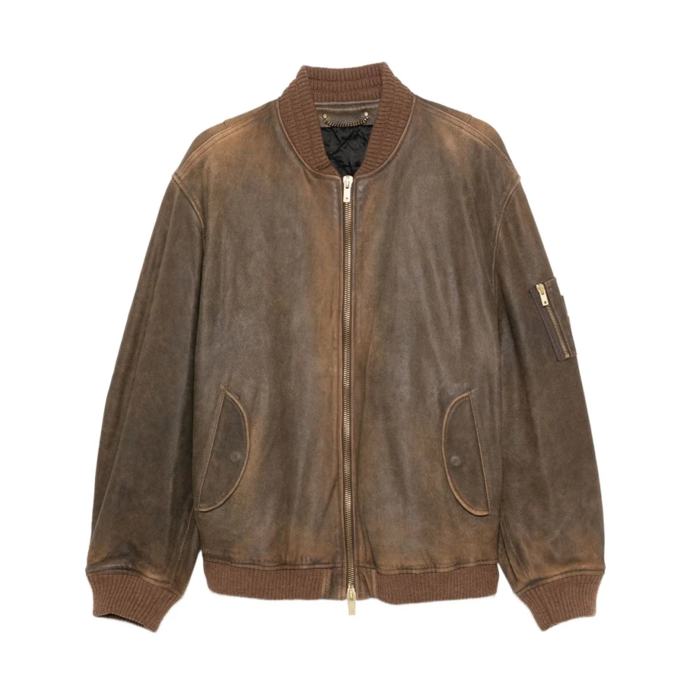 Jackets > Leather Jackets - - Golden Goose - Modalova