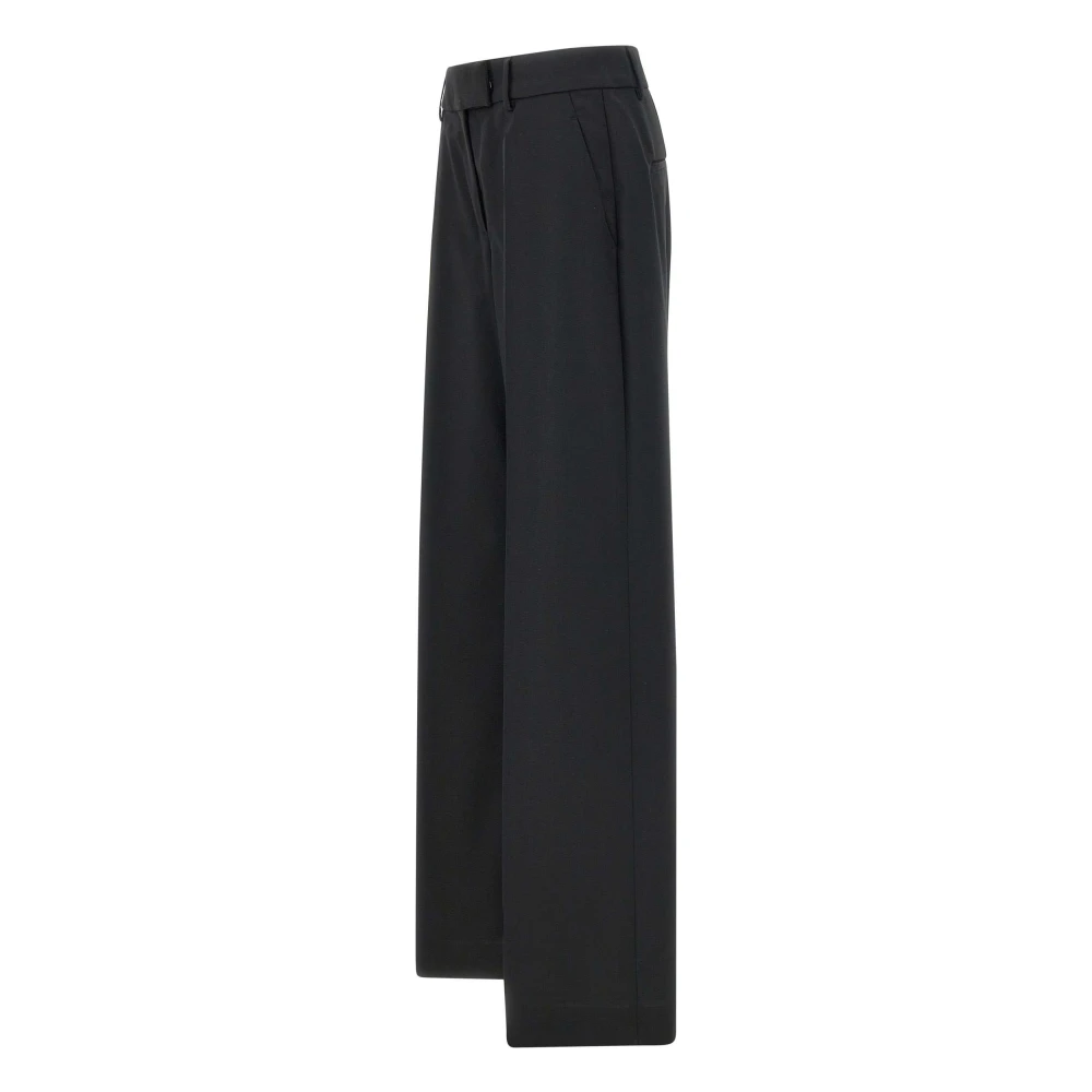 Iceberg Zwarte Chino Broek Wijde Pijp Black Dames