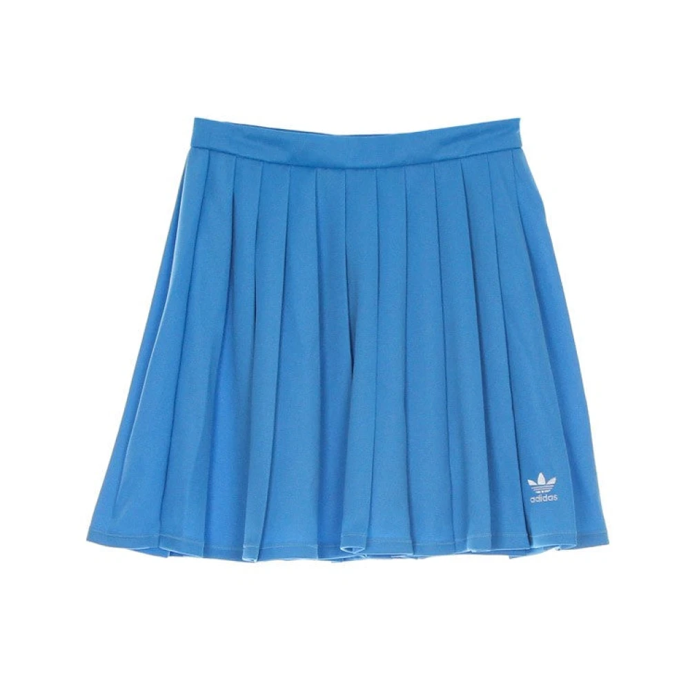 Adidas Vrouw Blauw Rokken Dames, Xl, Polyester, Geplooide Korte Rok