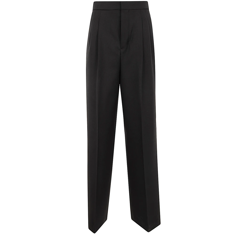 Ami Paris High Waist Loose Broek Black Dames