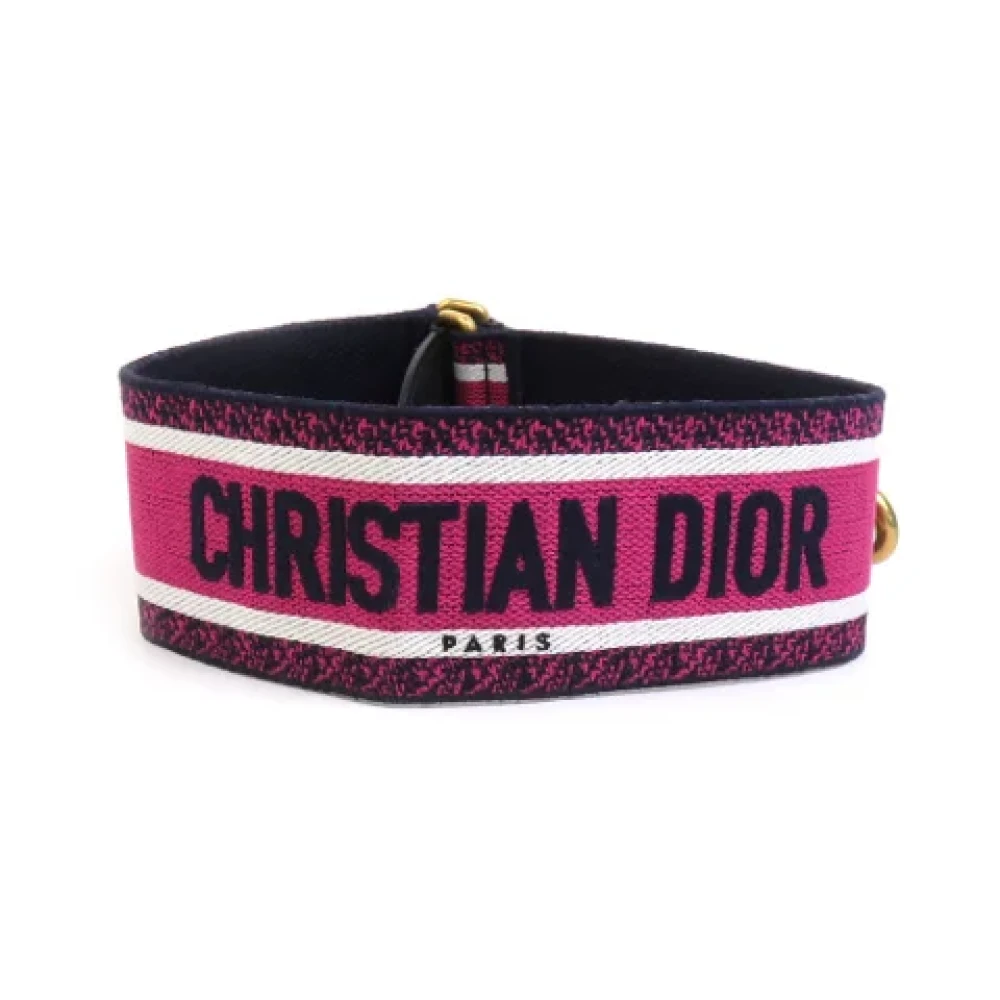 Dior Vintage Pre-owned Canvas home-office Pink Dames