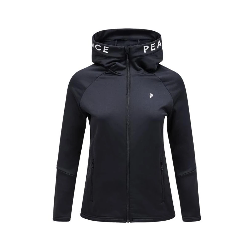 Peak Performance Rider Zip Hood Jacka Black, Dam