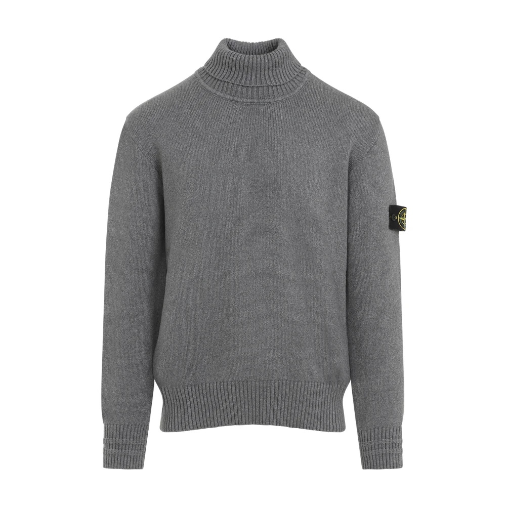 Stone Island Grijze Sweater voor Mannen Aw24 Gray Heren