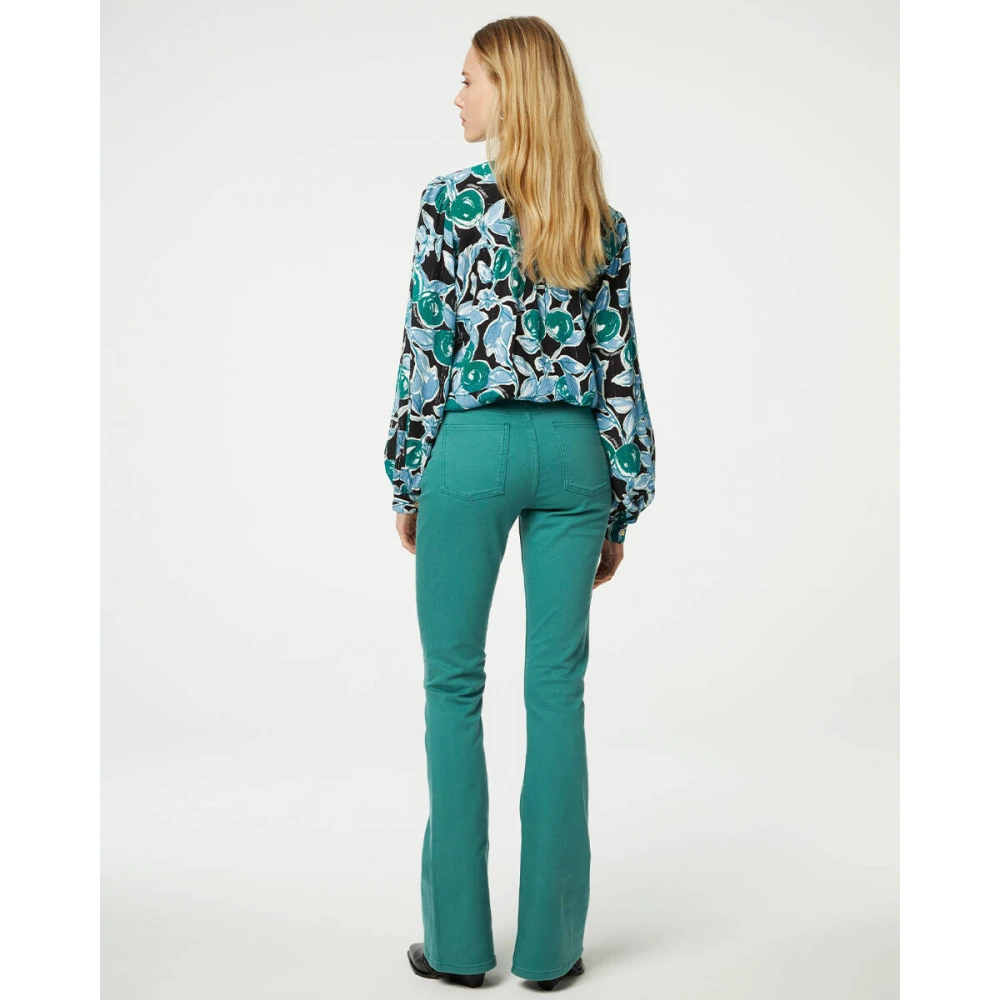 Fabienne Chapot Eva Flare Jeans Green Dames