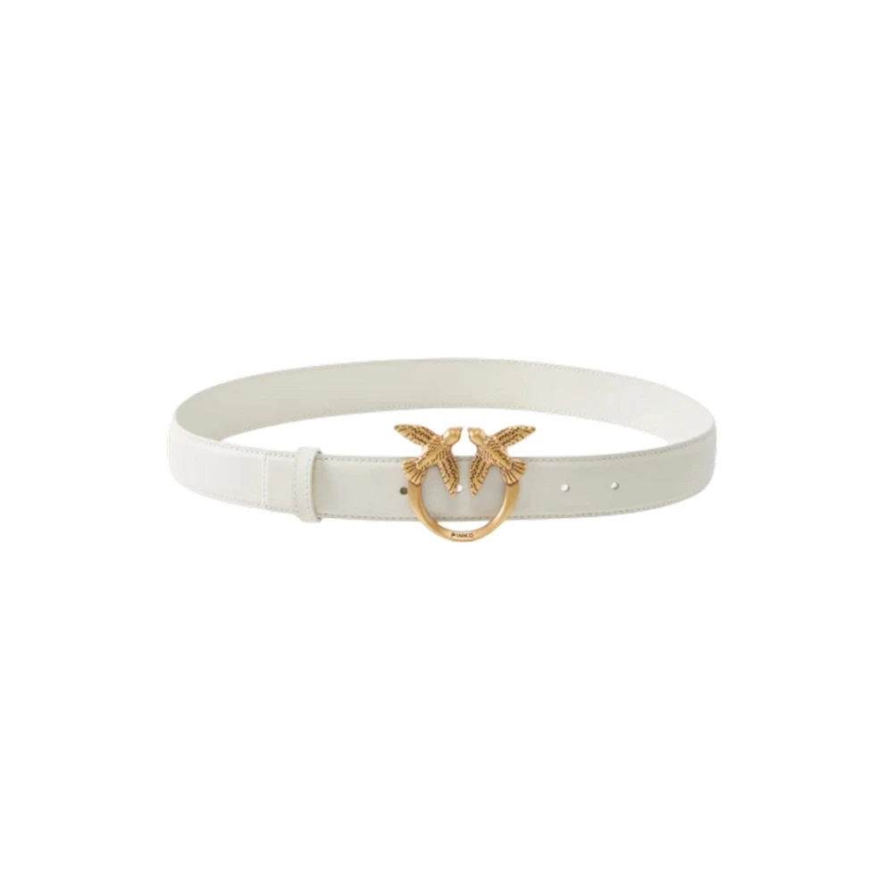 Pinko , Belts, Female, White, S, Love Berry H3 Belt