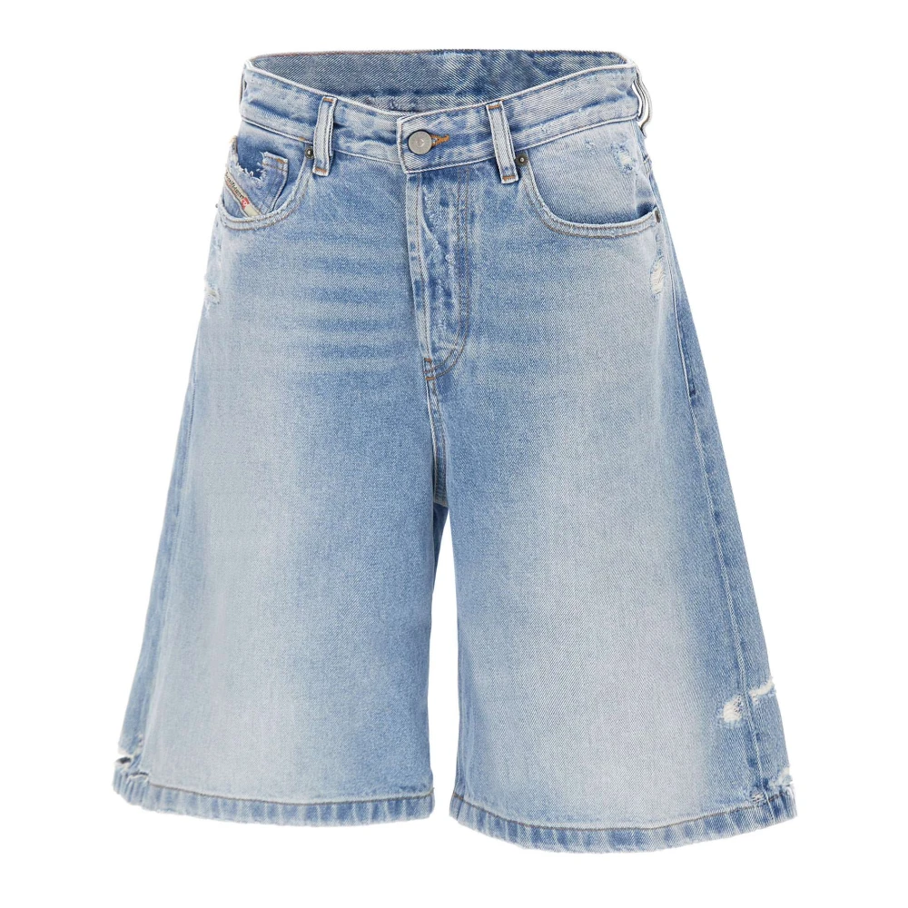 Diesel Women's Blue Denim Shorts, W24, De-Sire Short