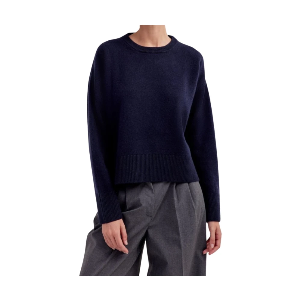 Filippo De Laurentiis Kasjmierwol Trui Ronde Hals Blue Dames
