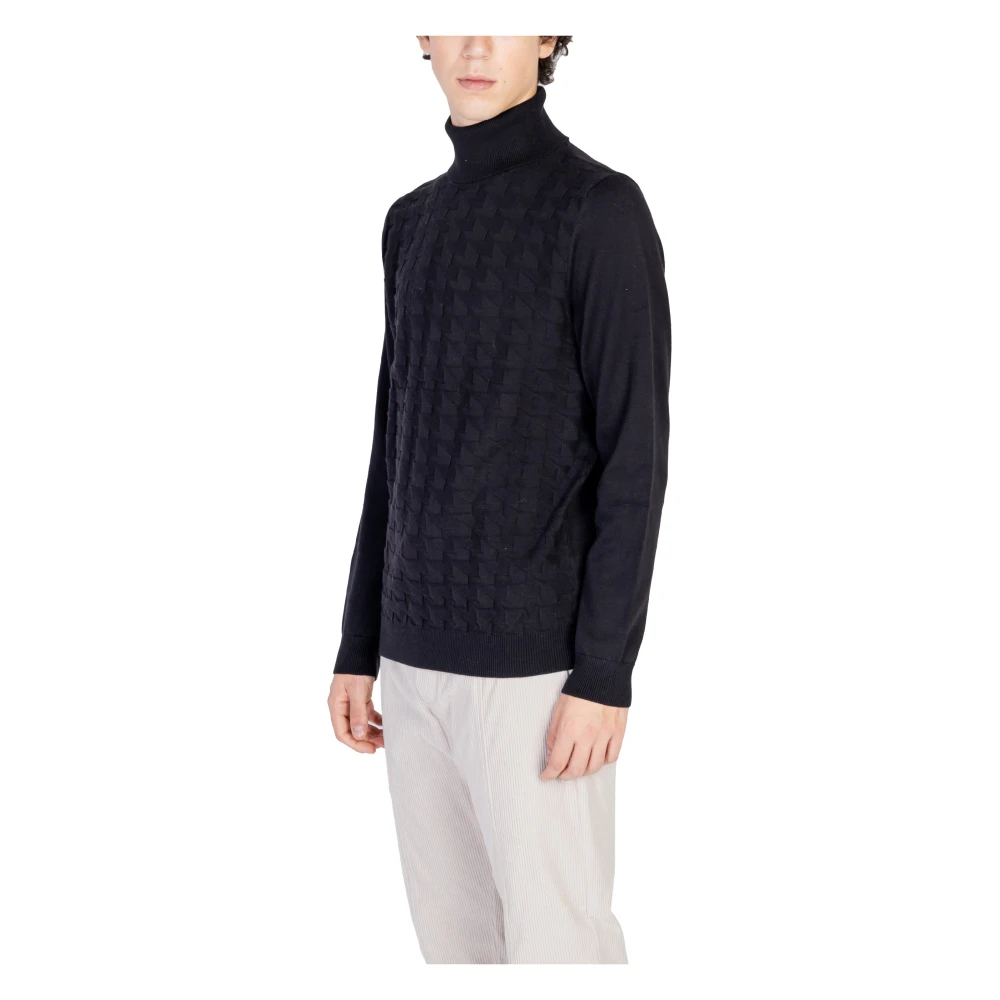Antony Morato Jacquard 3D Katoen Wolmix Garen Black Heren