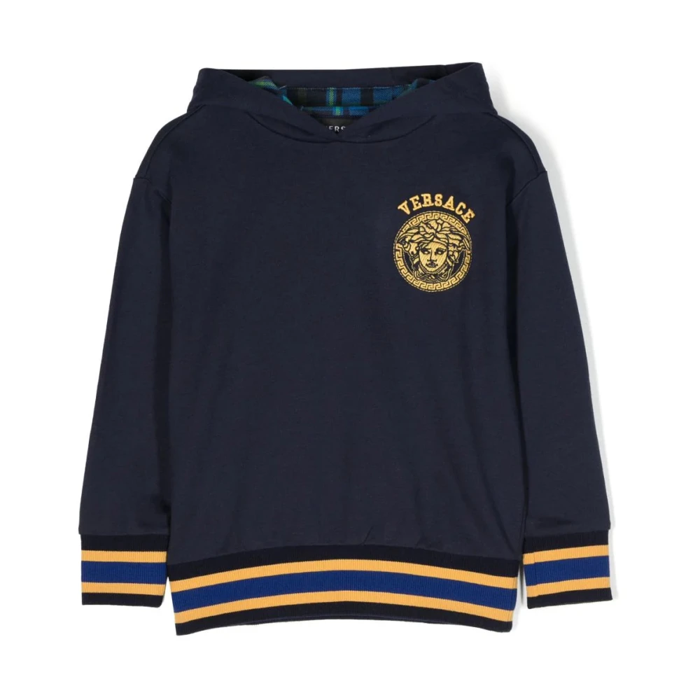 Versace Medusa Logo Hoodie Blue, Pojke