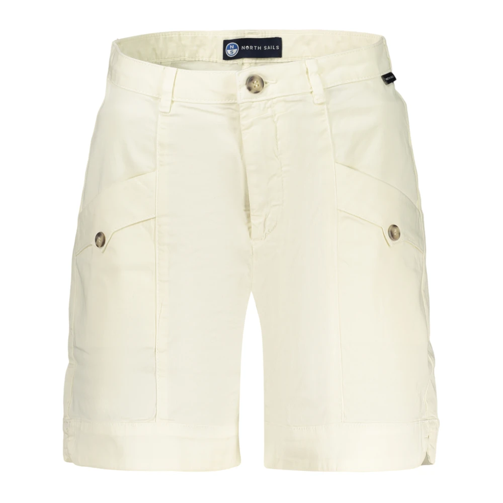 North Sails White Cargo Shorts - Female - Casual Shorts - M - Shorts